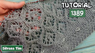 Nuevo Tutorial CORREGIDO. Cómo tejer Impresionante PUNTO FANTASÍA tejido a Dos Agujas