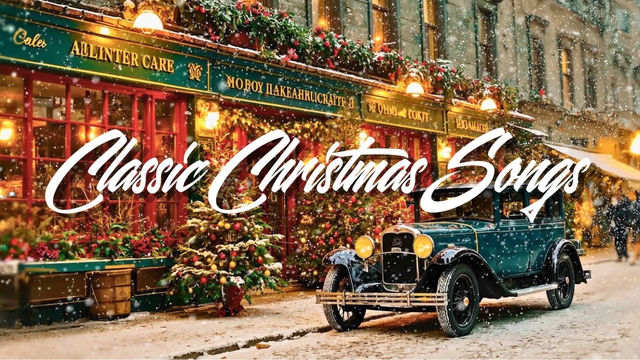 🎄Cozy 1950's Coffee Shop At Christmas Time: Classic Christmas