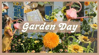 A DAY IN THE GARDEN | bloom updates, garden tour, \& new additions for spring! 🌼