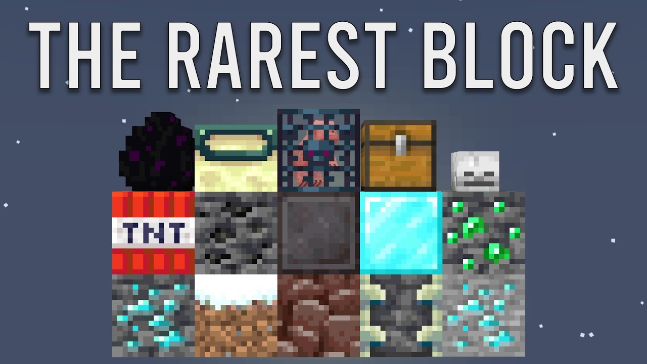 What REALLY is the Rarest Block in Minecraft? 