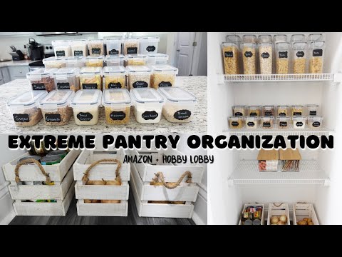 EXTREME PANTRY ORGANIZATION | Package Free Pantry | Declutter u0026 Organize | Healthy Foods