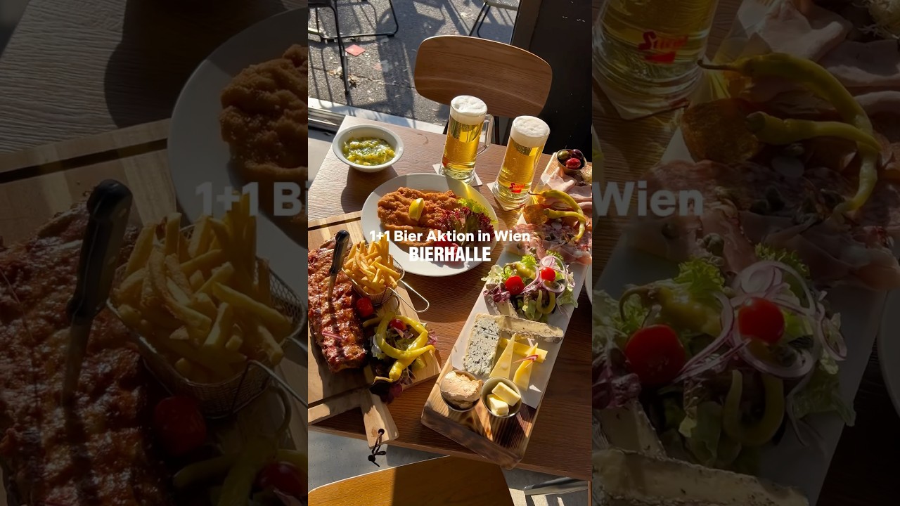 1+1 Bier Aktion in Wien 🍻📍Bierhalle