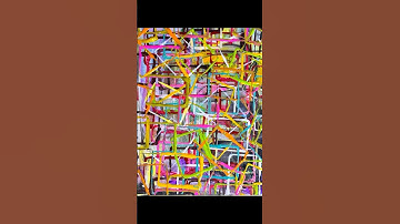 Chaos in Color: Abstract Energy on Canvas #AbstractArt #EmotionalPainting #CreativeExpression