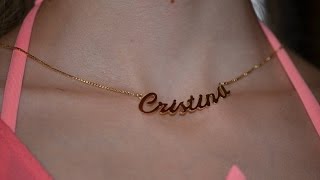 Gold Chain With Your Name Easy To Make Handmade Youtube
