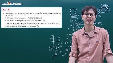 Bài tập hình học không gian 11 bài 1