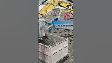 Drone Footage Of A Mining Site Full Of Excavators #dronevideo