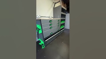 Epic workshop van. Ford Transit fully loaded with System Edström van racking. 👌🏻