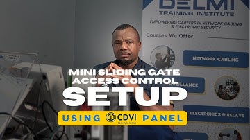 Using CDVI KRYPTO A22K Access Control Panel to Control Mini Sliding Gate | Delmi | @CDVIVIDEO​