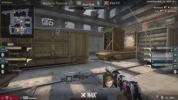 NiP f0rest pistol 1vs4 fnatic on Train