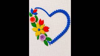 beautiful love design hand embroideruy hoop art 3d flower ❤️ Love Design Embroidery for Beginners