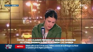 Guislaine David, co-secrétaire du SNUIPP-FSU se plaint du protocole sanitaire dans les écoles.