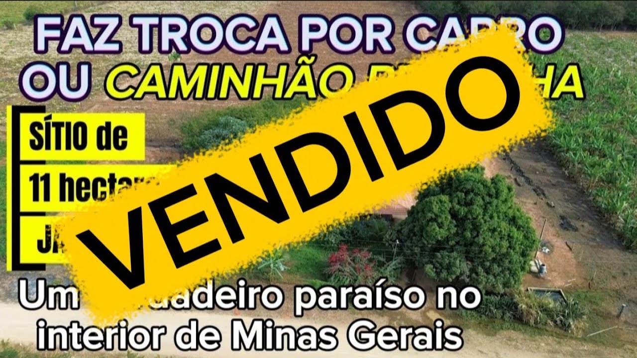 SÍTIO COM CASA BOA, PLANTAÇÃO DE BANANA, MILHO E MELANCIA. OPORTUNIDADE ÚNICA. JAÍBA-MG.