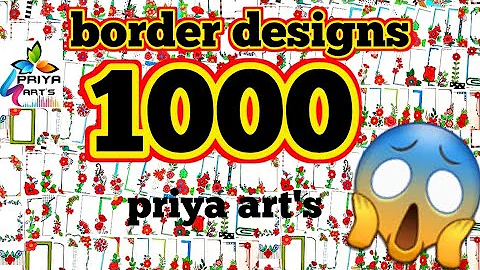 1000 Border Designs | 100 Border Designs Compilation | 500 Border Designs for project | 200 borders