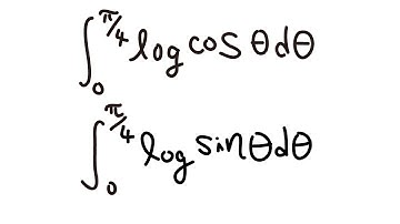 Log Sin and Log Cos Integrals from 0 to Pi/4: Catalan