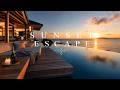 Luxury Oceanfront Villa at Sunset | Soft Calm Music | SUNSET ESCAPE