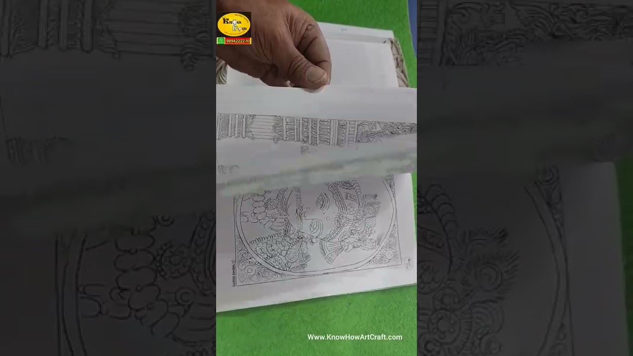 Книга-руководство по росписи в стиле танджор — Как создать искусство танджор шаг за шагом — Трафа...