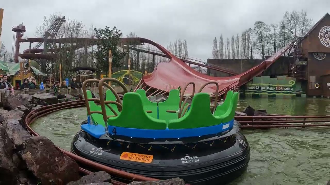 testing Amazonia new intamin rapid slide  bellewaerde park
