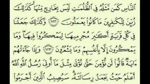 سورة الأنعام (4/3) (142/111) السديس surah Al-An'âm abdulrahman alsudes