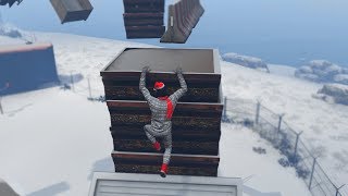 GTA 5 Online Parkour - CRAZY SNOW PARKOUR