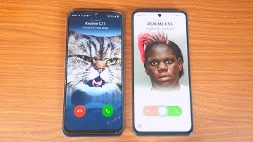 REALME C31 vs  REALME C55 incomingcall TruePhone dialer Android 11,14