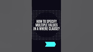 SQL Tutorial: Lesson 12 - IN Operator          #shorts