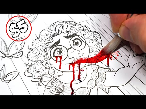 Horror Artist Vs 5 Disney Encanto Colouring Book