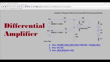 How to Design a Differential Amplifier #amplifier #opamps #ltspiceの使い方