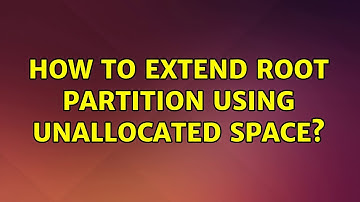 Ubuntu: How to extend root partition using unallocated space?