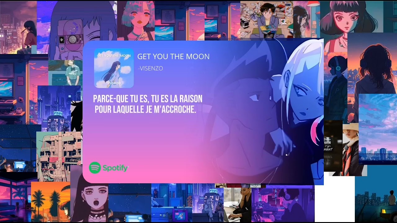 Visenzo Get you the moon french version Corver lyrics