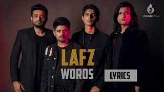 AUJ | Lafz (Words) | Lyrics With English Subtitles | Visionistan