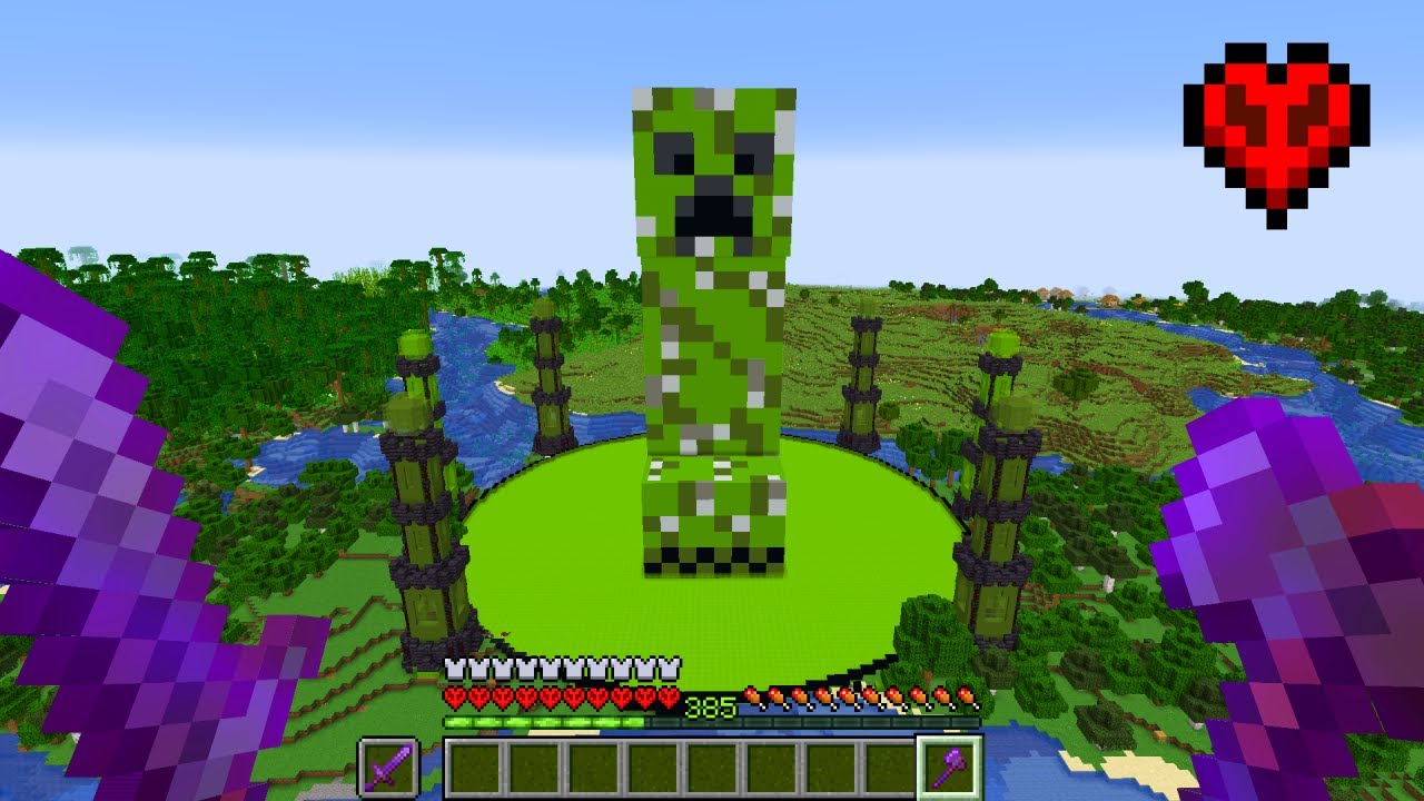 I Built A GIANT Creeper Farm In Minecraft Hardcore ! - YouTube