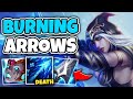 UNLEASH A BURNING ARROW EVERY 20 SECONDS! ULT SPAM ASHE IS AMAZING - League of Legends