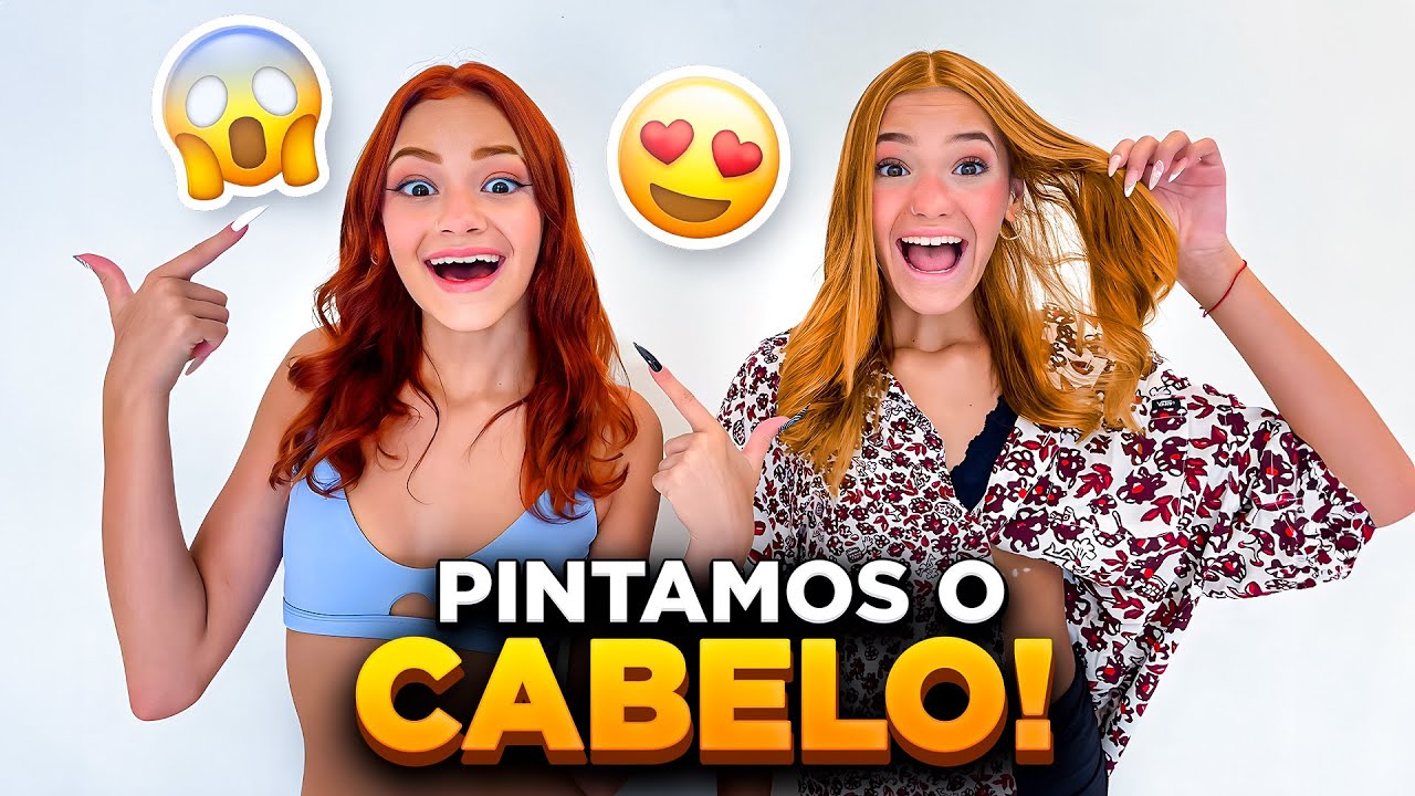PINTAMOS NOSSO CABELO DE VERMELHO