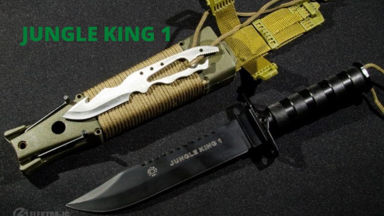 Jungle King 1 Survival Knife(camping and outdoor) onthecamera - YouTube