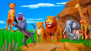 Jungle Heroes: Lion, Elephant & Monkey Save the Forest | Urdu Moral Story for Kids