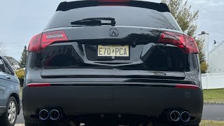 2012 Acura MDX Muffler Delete w/ quad tips