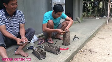 CHUẨN BỊ BẪY TỰ CHẾ ĐỂ ĐI BẮT CHUỘT TRONG RỪNG HỒ DẦU TIẾNG TÂY NINH I HUYNH QUANG VU