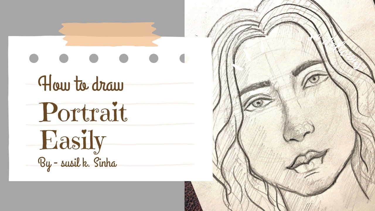 How to Draw a Portrait | Beginner Step by Step - YouTube