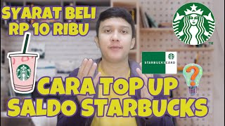 CARA TOP UP SALDO APLIKASI STARBUCKS | BARU DEH BISA BELI STARBUCKS | TOP UP STARBUCKS CARD screenshot 5