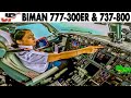 Biman cockpit 777300er  737800 to kathmandu singapore  sylhet