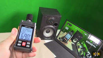 TOPTES TS-501B Sound Level/Decibel Meter with 2.25” Backlit LCD Screen, A or C Weighted, 30-130dB