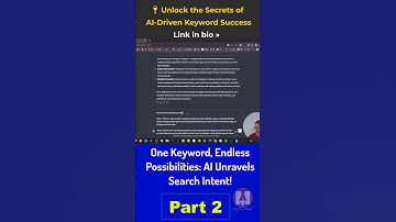 🔍 AI Deep Dive: Decoding Search Intent. Discover AI