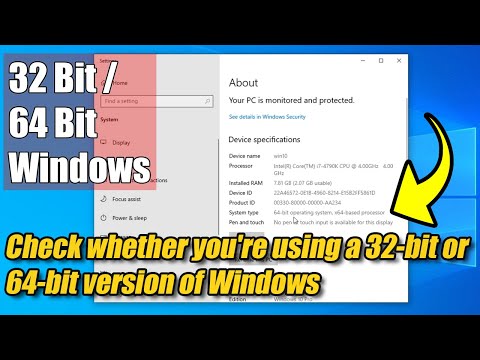 3 Ways to Check whether you're using a 32-bit or 64-bit version of Windows