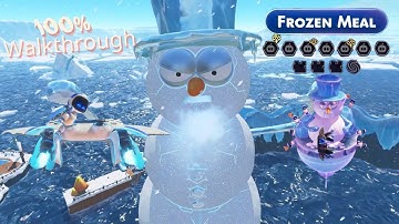 Astro Bot part 9: Feather Cluster Frozen Meal 100% Walkthrough (All Bots & Puzzle Pieces)