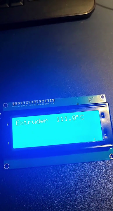 first test using my new wireless Klipper screen that I created with the Moonraker API and an ESP826