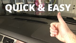 *How To Clean Your Car&#39;s Plastic DASH at Home!!*