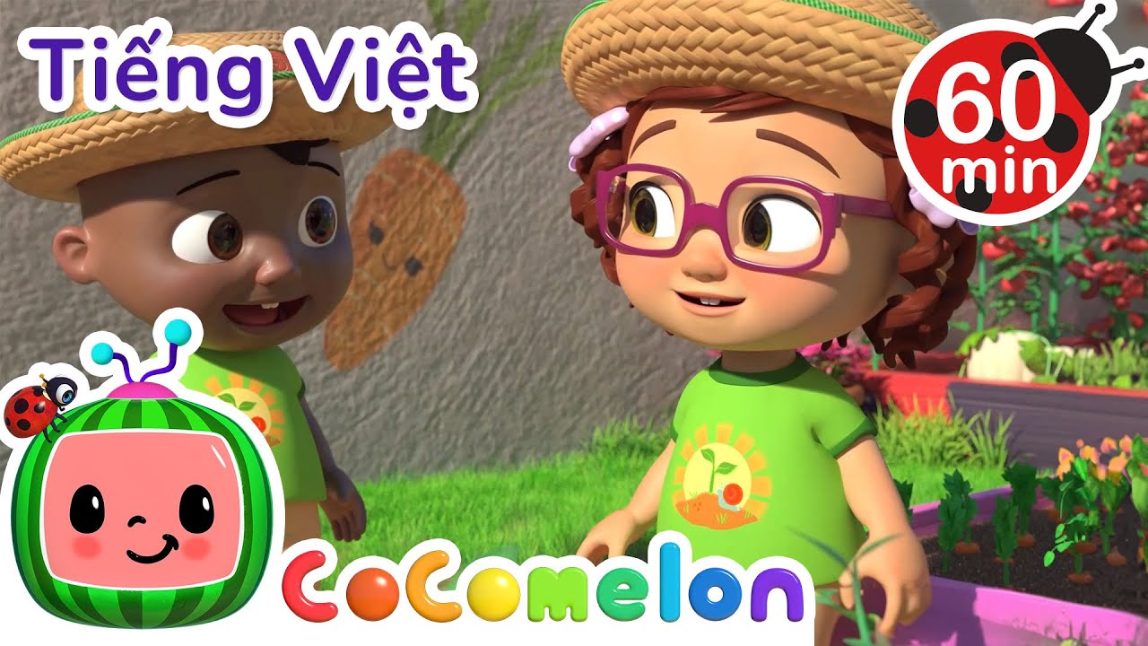 Canh rau củ | Bài hát thiếu nhi | Lồng tiếng Việt CoComelon - Karaoke cho trẻ em