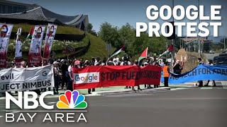 Protesters converge on Google I/O conference in Mountain View