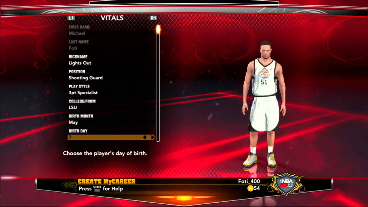 NBA 2K13 The Creation of TheFoti400 #1