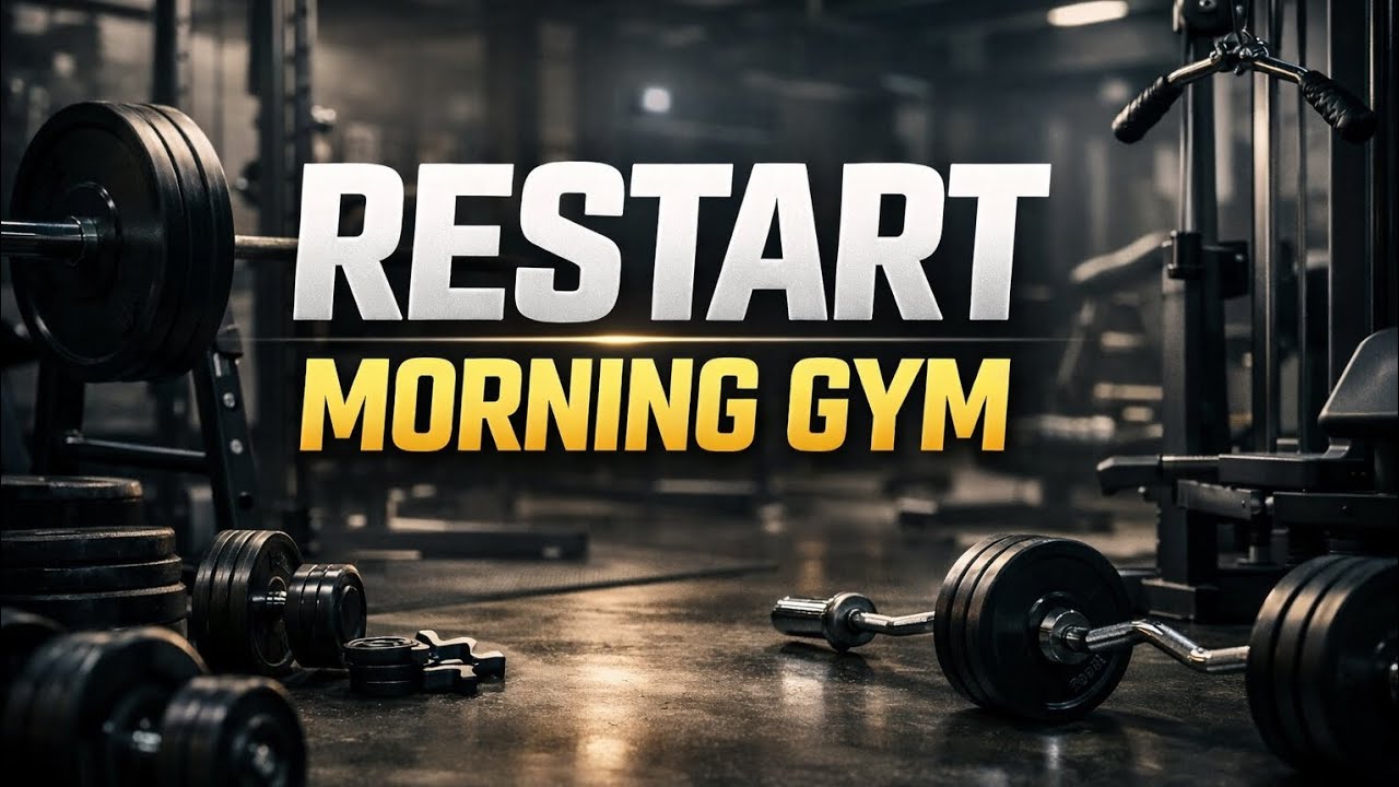Restart Morning Gym Routine !                            Back & Biceps Workout 💪🔥
